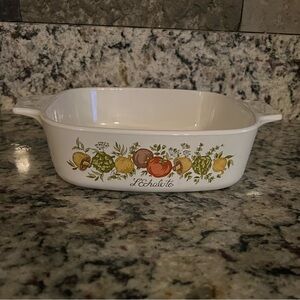 Vintage CorningWare Spice of Life A-1-B - One Quart L'Echalote Casserole Dish!